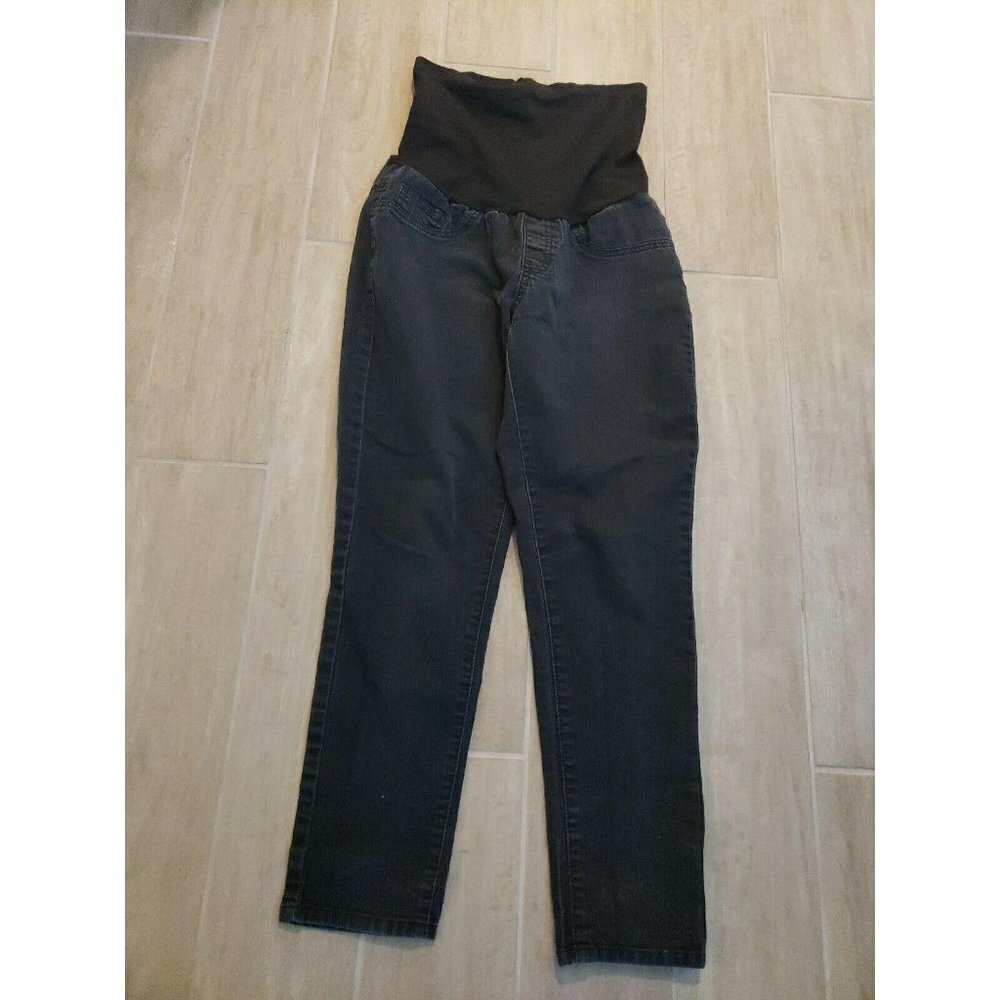 New Recruit Maternity Capri Jeans Black L stretchy